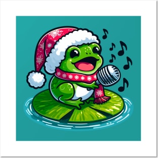 Christmas Carol Frog Posters and Art